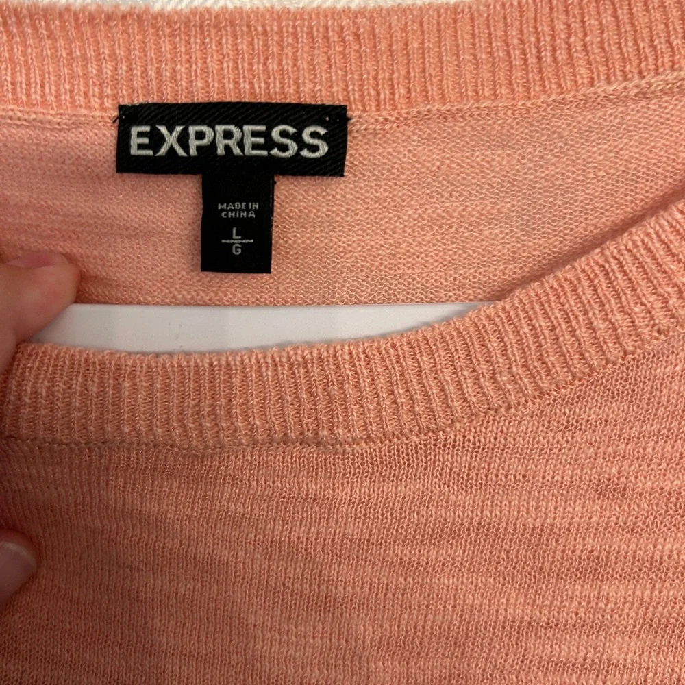 Express Cold Shoulder Ruffle Sweater - Picture 3 of 5